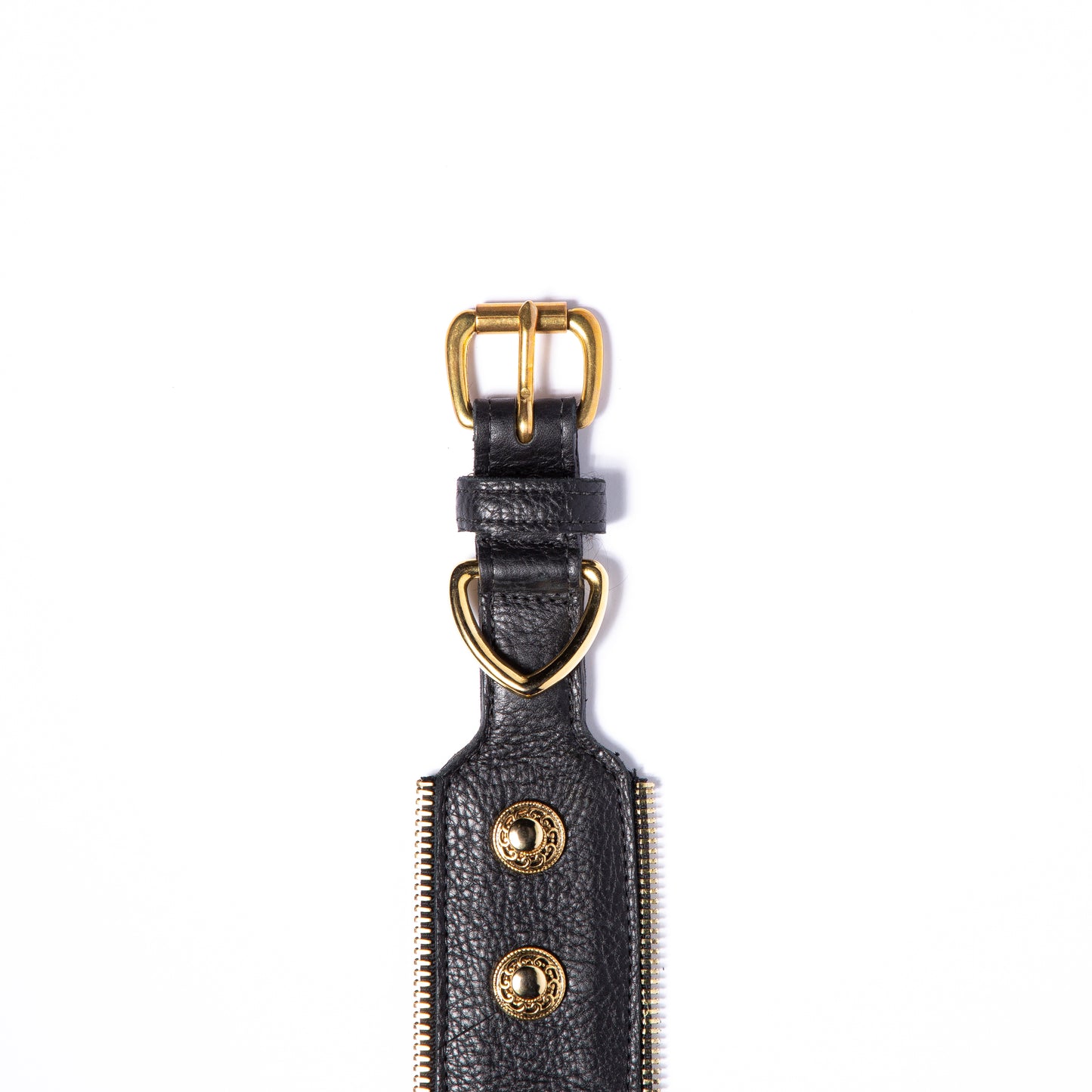 Zipper collar in black
