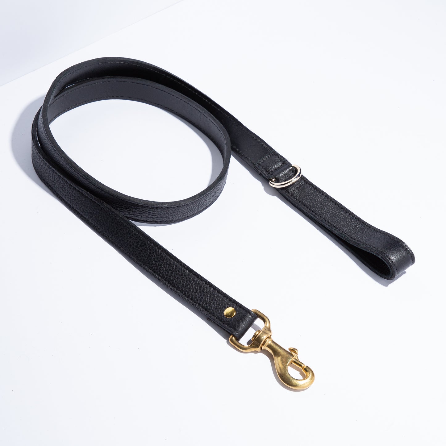 Leather black Leash