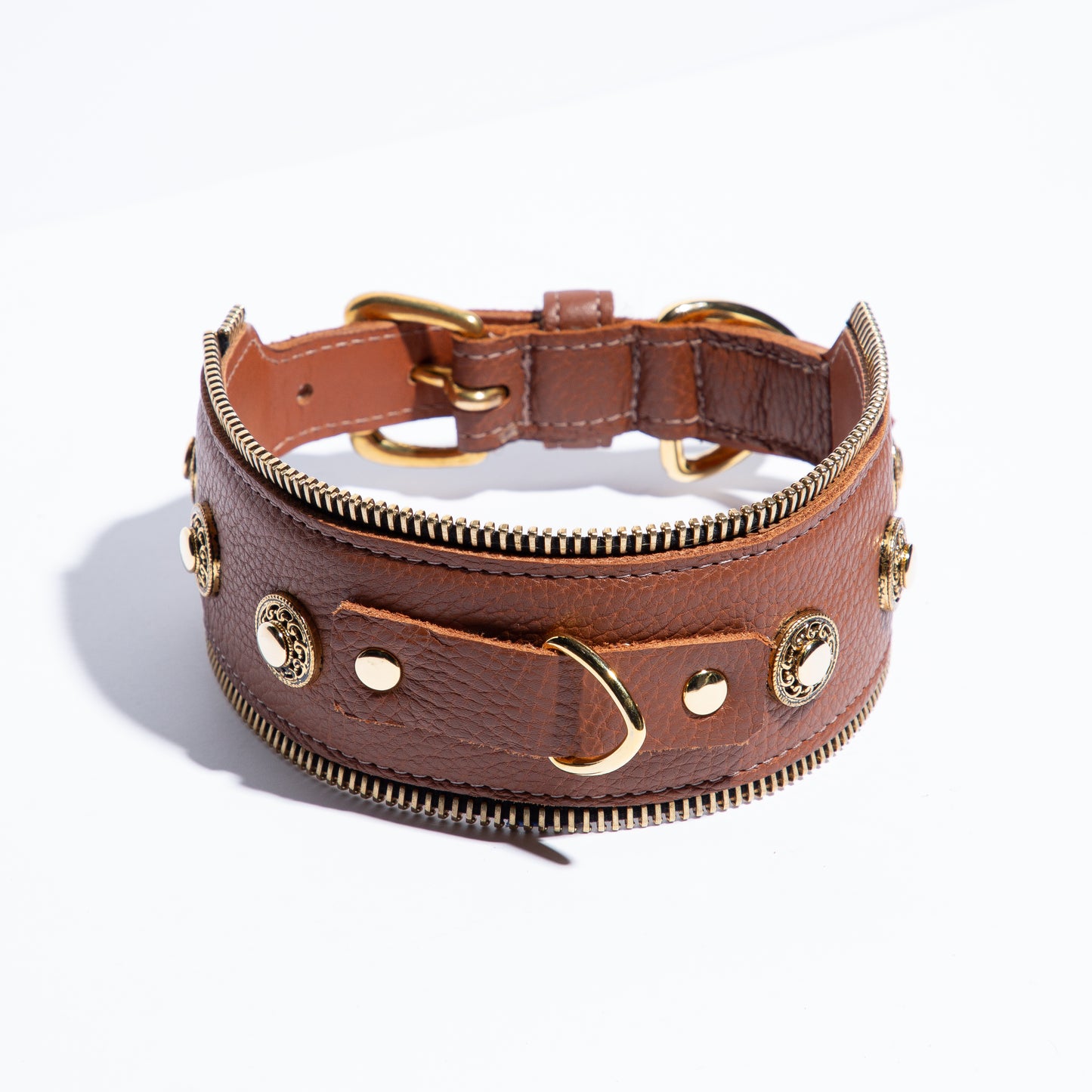 Zipper Collar in Natural