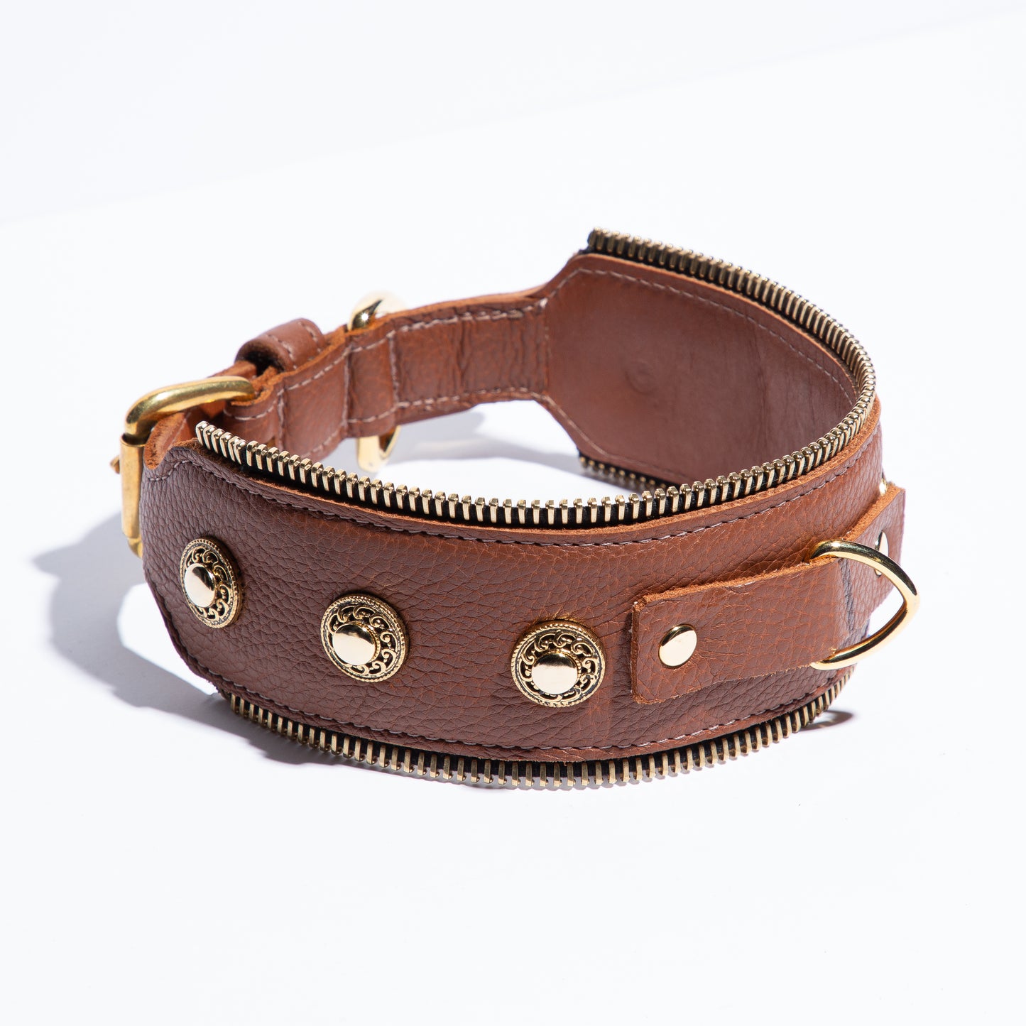Zipper Collar in Natural
