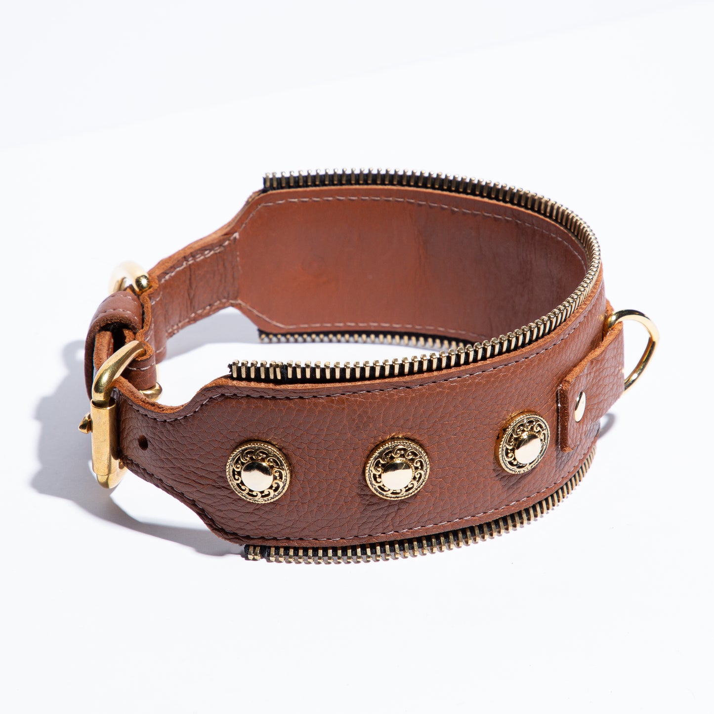 Zipper Collar in Natural