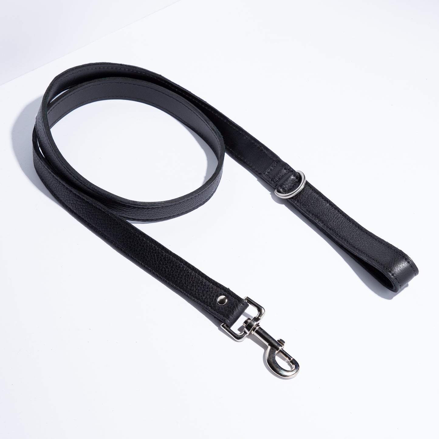 Leather black Leash